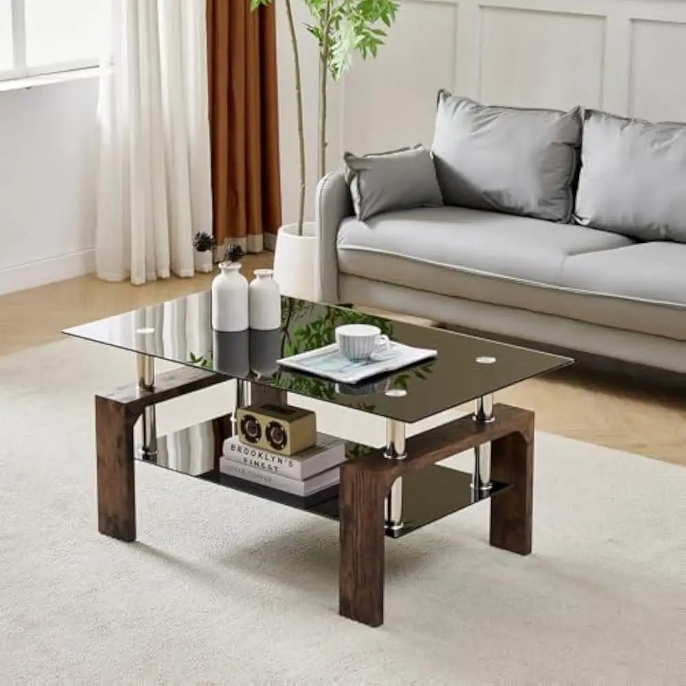 39.5 " 23.5 " 17.5 Living Room Rectangle Coffee Table (8 colors)