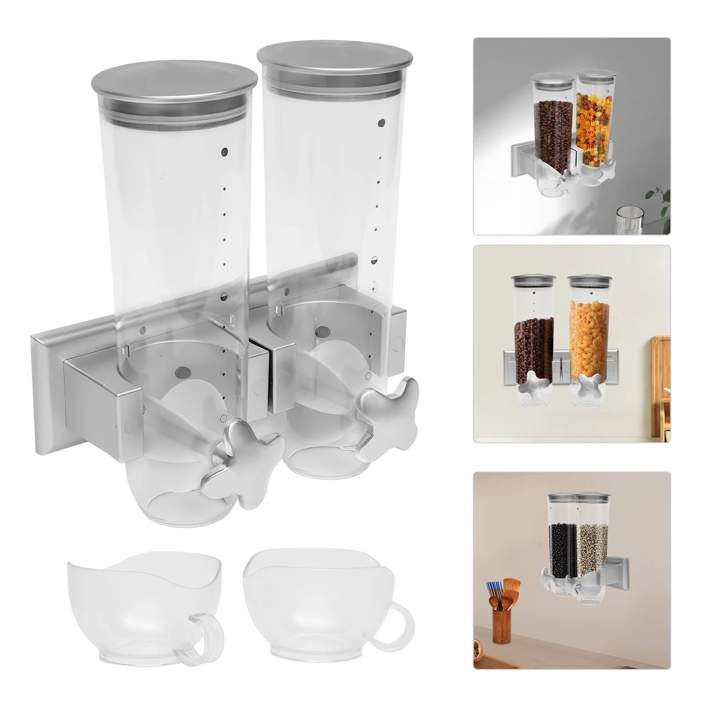 Wall-mounted Food Dispenser Cereal Dispenser