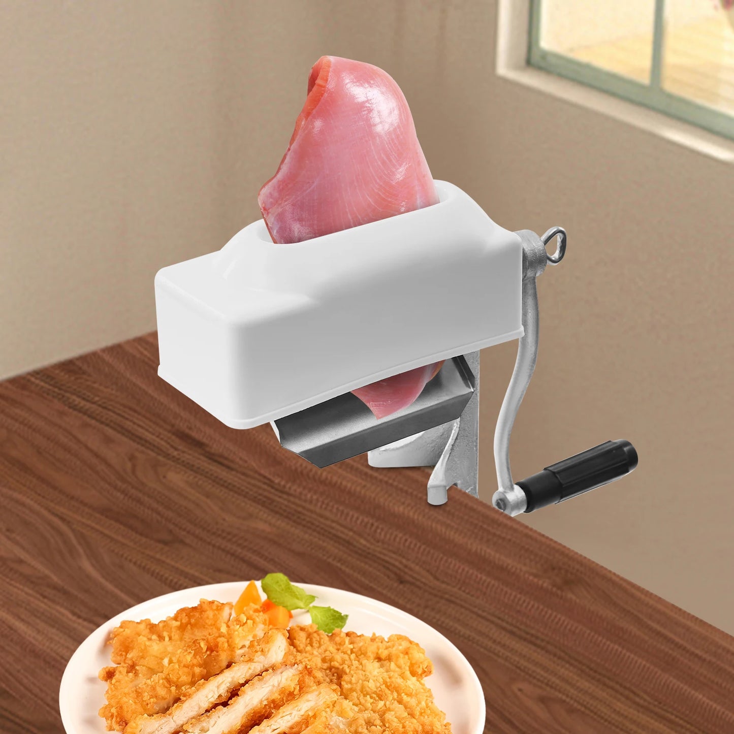 Commercial & Home Desktop Meat Pounder with Cover for Beef/Pork/Chicken