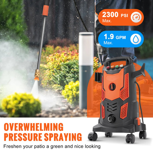 Power Washer Quick Connect Nozzles Foam Cannon Retractable Handle