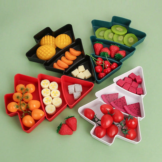 Christmas Tree Shape Fruit Plates