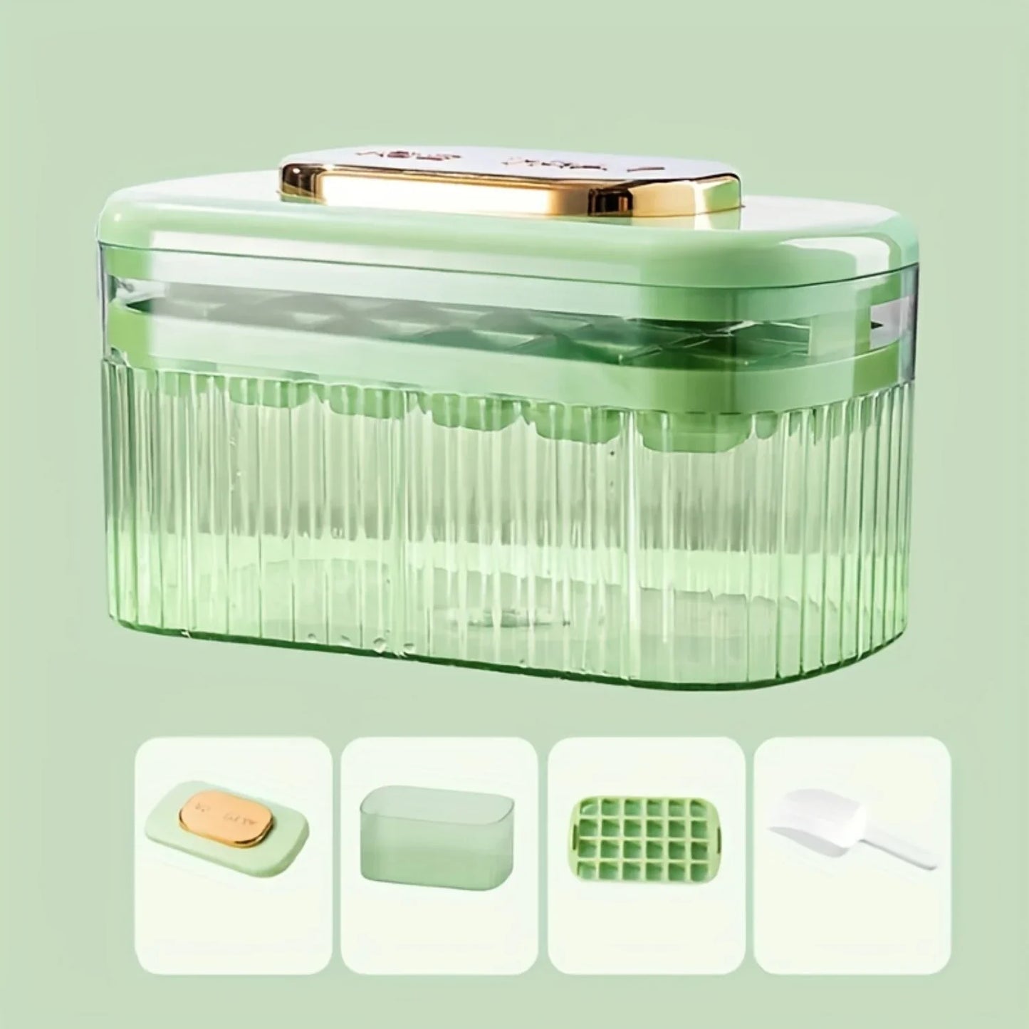 Pressed Ice Cube Mold Set Food Grade Silicone