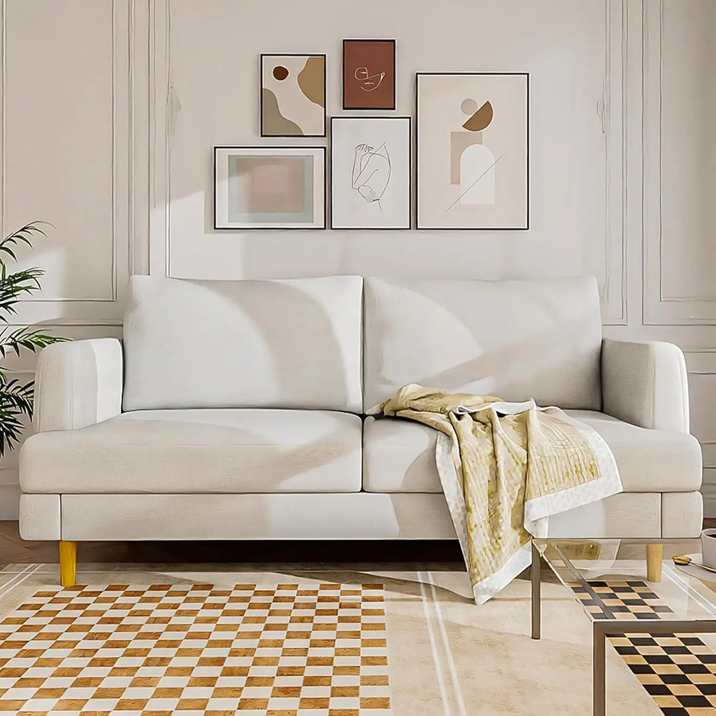 Loveseat with USB Type C Ports