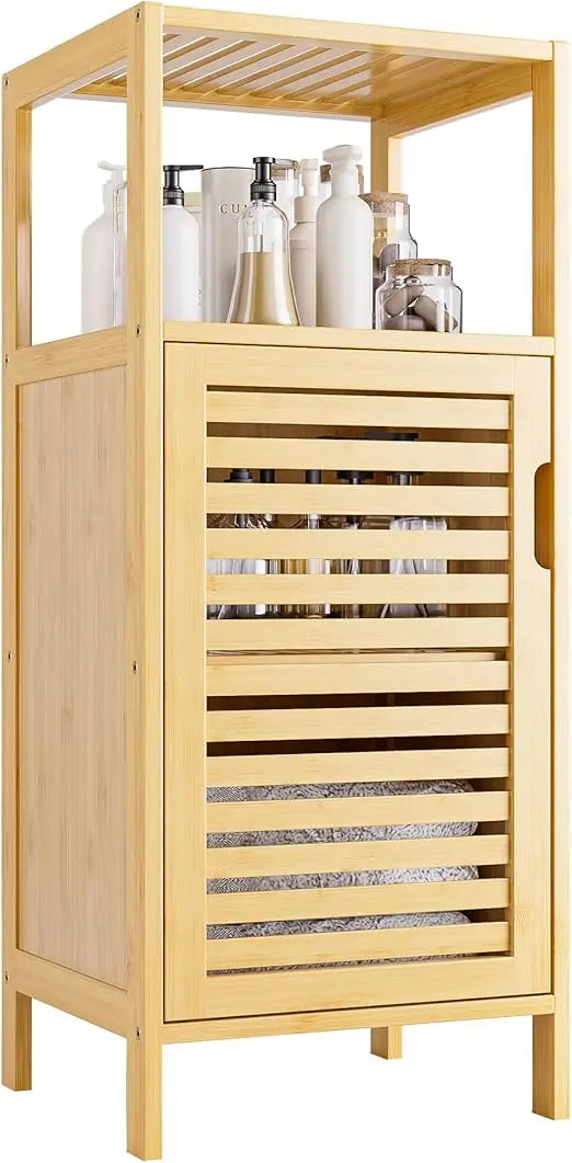 4-tier Bamboo Floor Cabinet