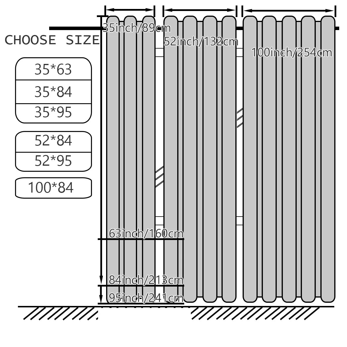 4PCS Blackout Curtains, Heat-Insulated Grommet Curtains For Bedroom Darkening,