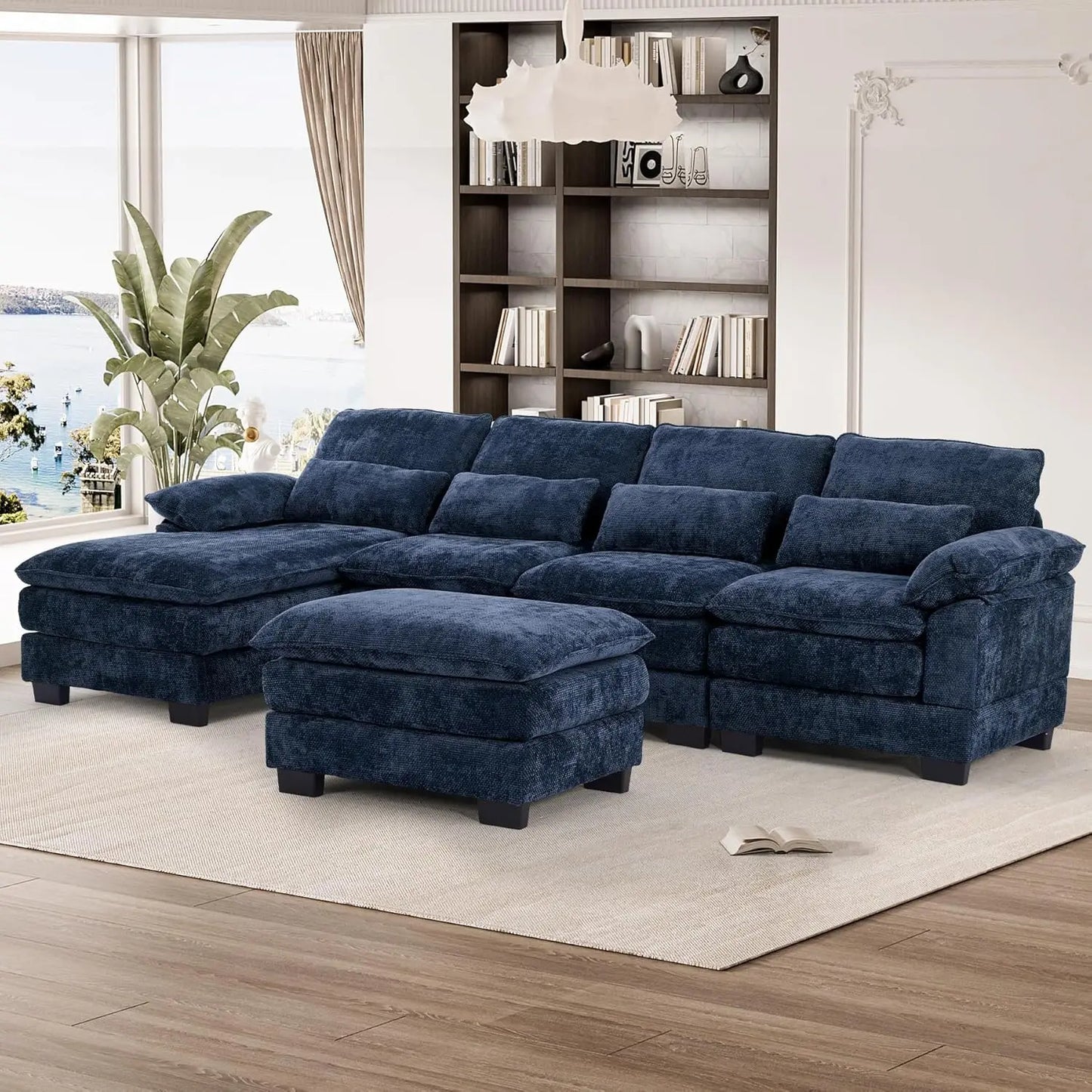 114" U Shape Sectional Cloud Couch