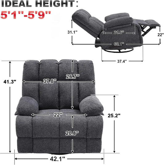Overstuffed/Oversized Rocker/Recliner