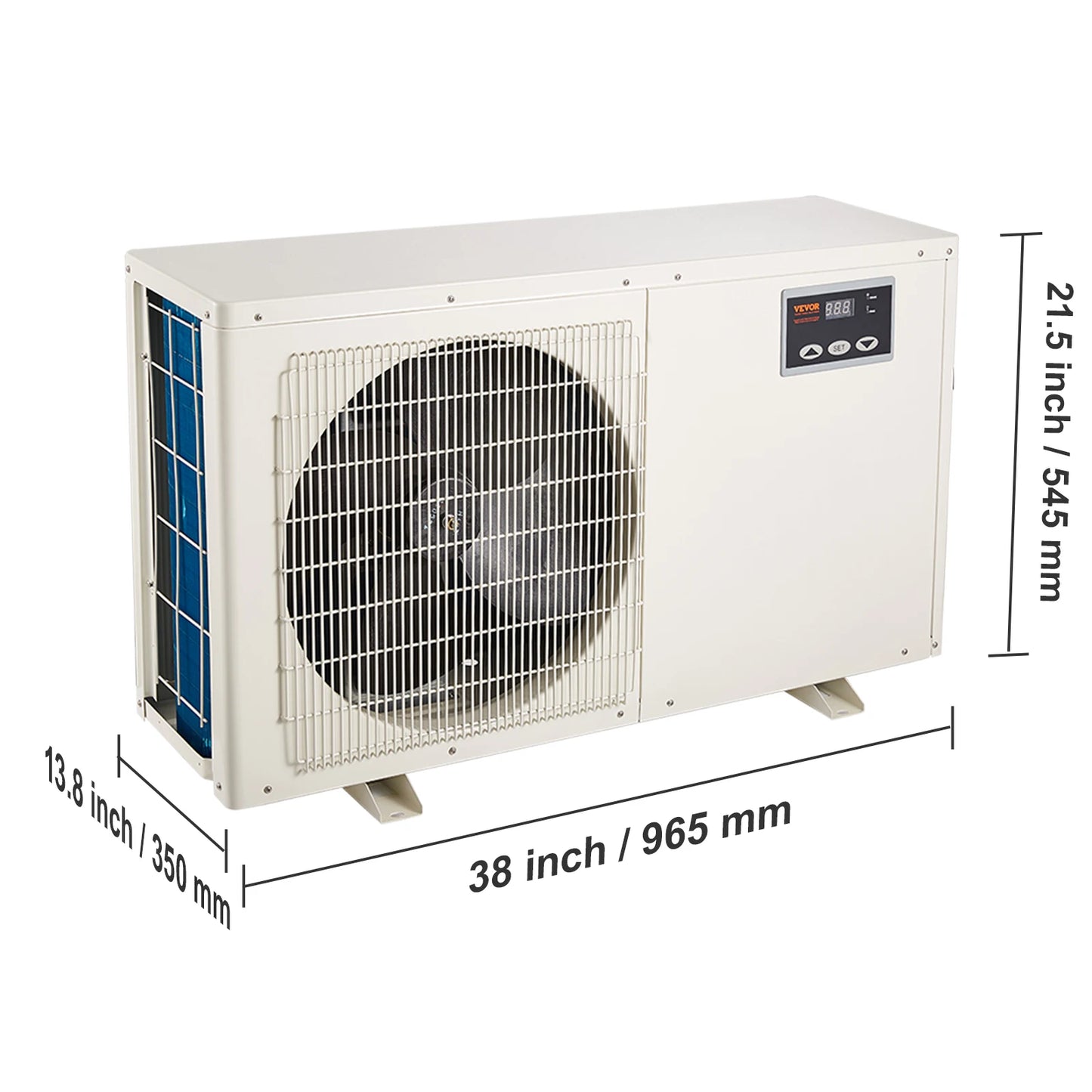 VEVOR Aquarium Chiller 0.25/0.33/0.1/1.5HP Hydroponic Water Chiller Quiet Refrigeration Compressor for Fresh Water Fish Tank