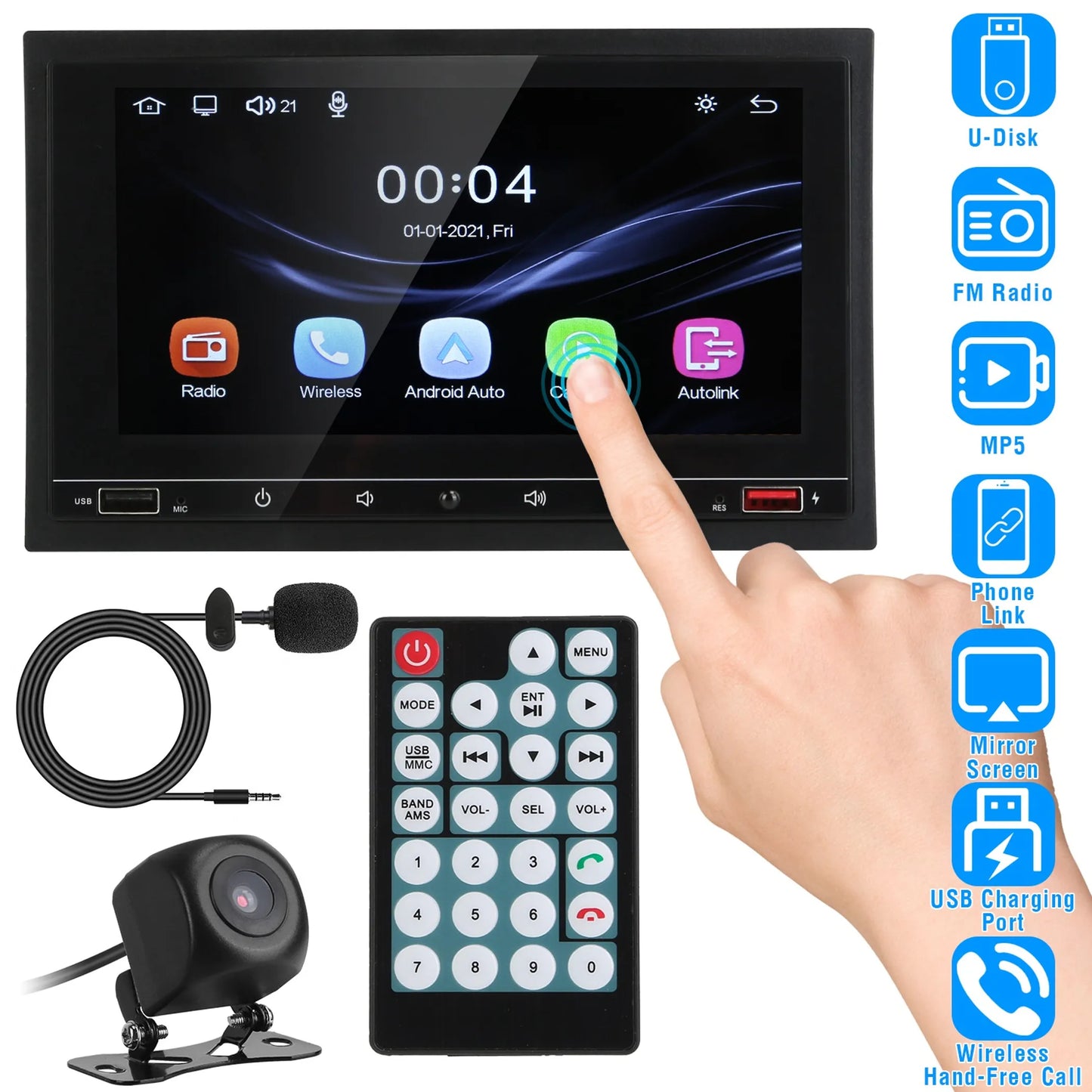 Universal Wireless Car MP5 Player