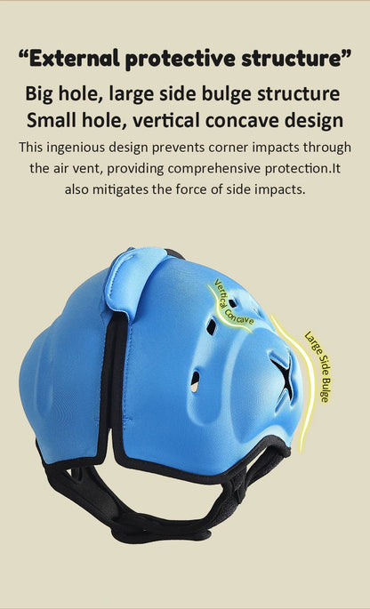 Anti-Shock Baby Helmet Toddler Head Protector, Headgear for Infant, Learn Crawl, Walk