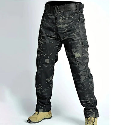 2Pcs Men Tactical Pants, Multiple Pockets