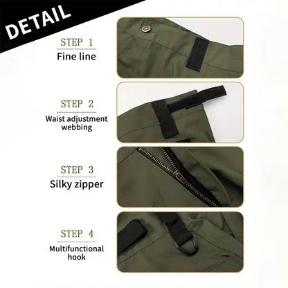 2Pcs  Men's Tactical Cargo Trousers, Waterproof, Multi-pocket, Wear-Resistant