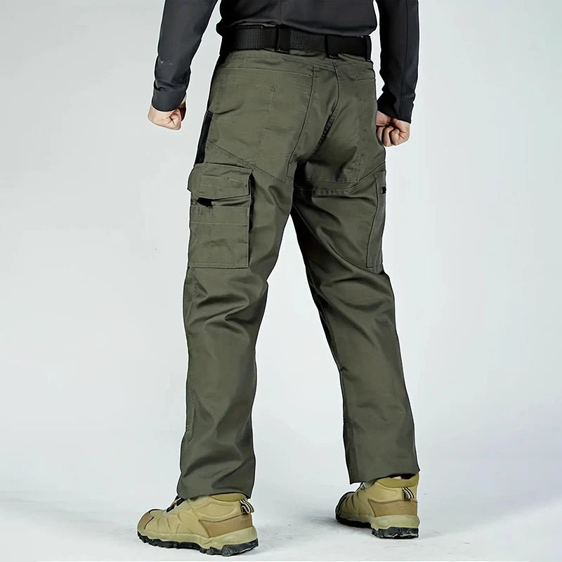 2Pcs  Men's Tactical Cargo Trousers, Waterproof, Multi-pocket, Wear-Resistant