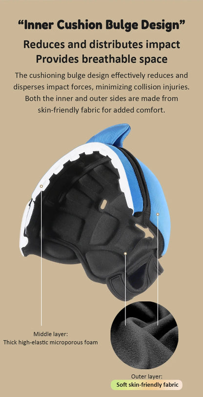 Anti-Shock Baby Helmet Toddler Head Protector, Headgear for Infant, Learn Crawl, Walk