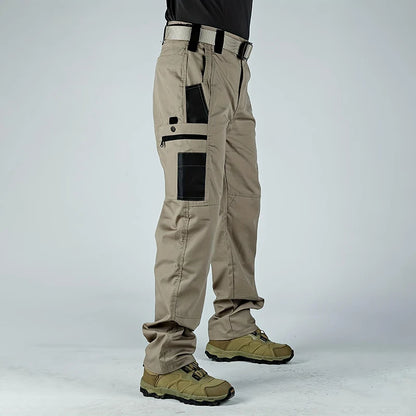 2Pcs Men Tactical Pants, Multiple Pockets