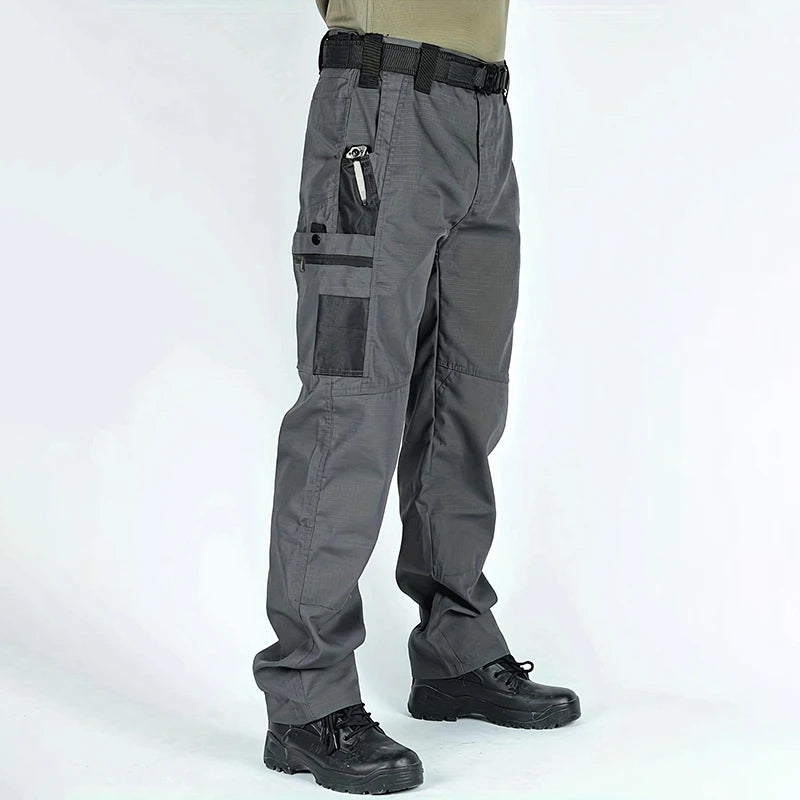 2Pcs Men Tactical Pants, Multiple Pockets