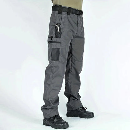 2Pcs Men Tactical Pants, Multiple Pockets
