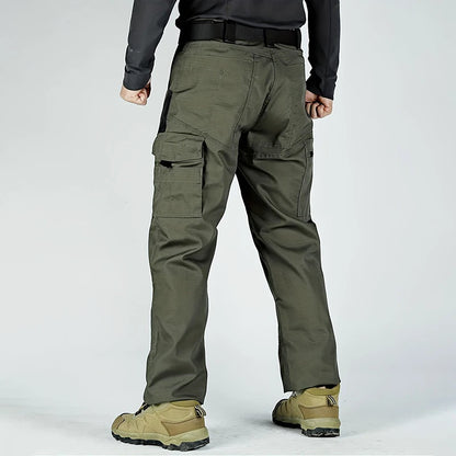 2Pcs Men Tactical Pants, Multiple Pockets
