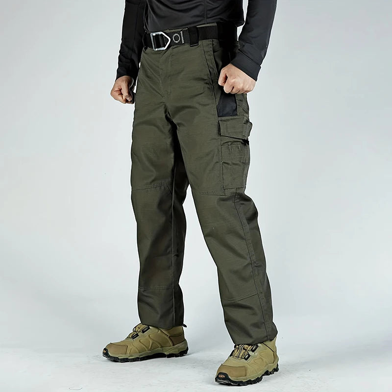 2Pcs Men Tactical Pants, Multiple Pockets