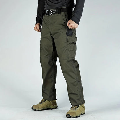 2Pcs Men Tactical Pants, Multiple Pockets
