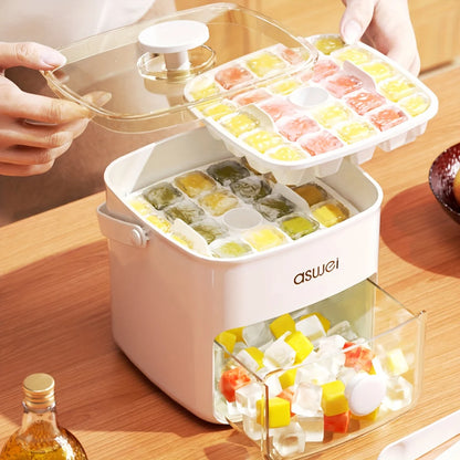 48-compartment Utensils-top Ice Cube Machine