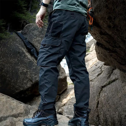 2Pcs  Men's Tactical Cargo Trousers, Waterproof, Multi-pocket, Wear-Resistant
