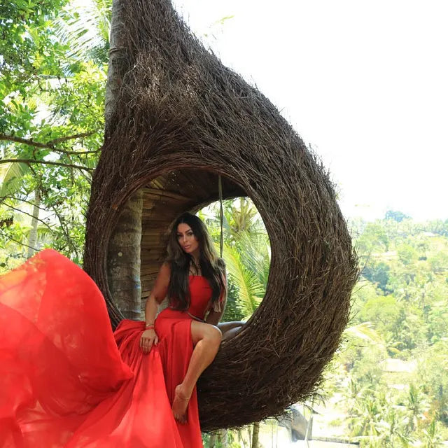 Chiffon Lace Maternity Dresses For Photo Shoot, Sexy Split Front