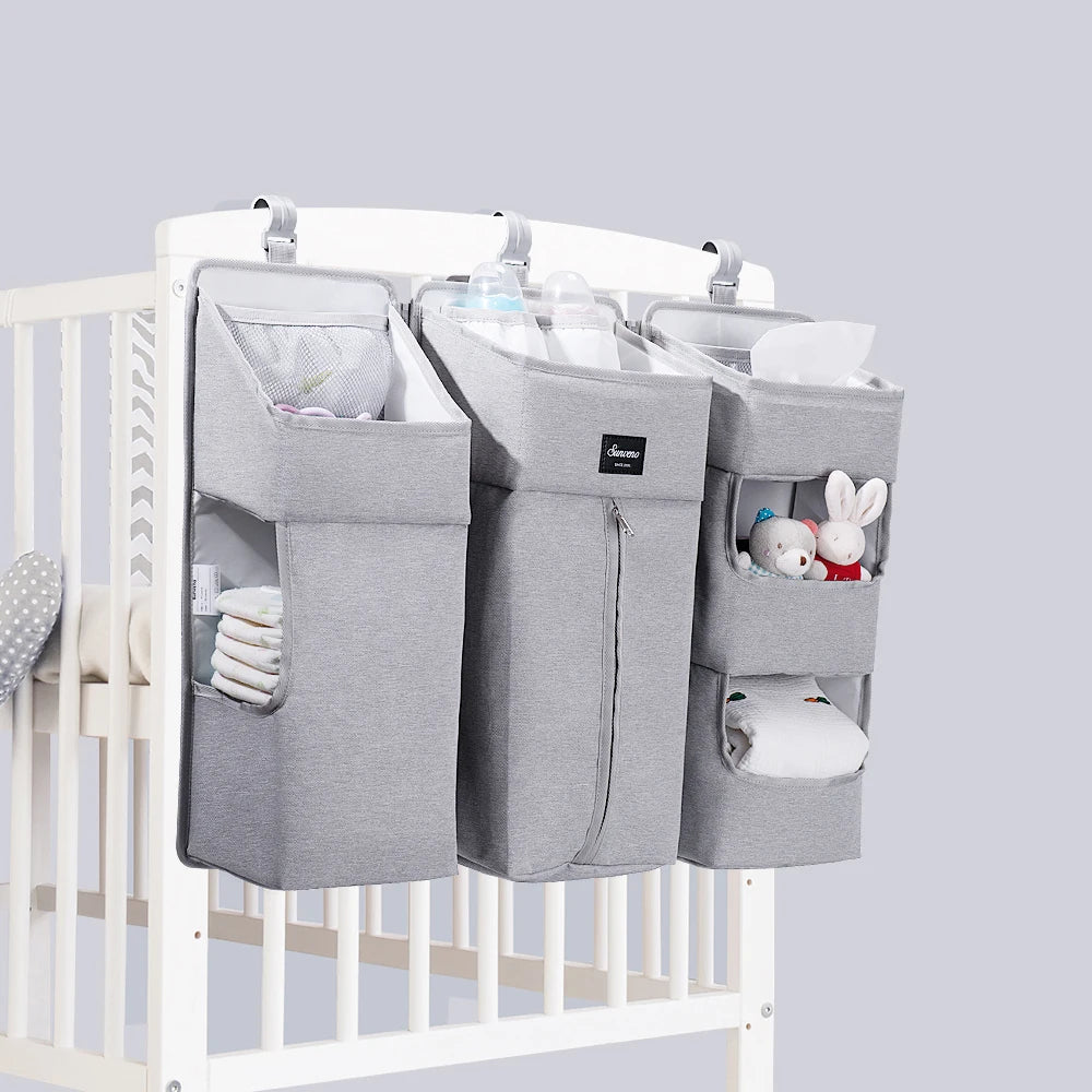 Crib Organizer for Hanging Storage Bag, Baby Clothing Caddy