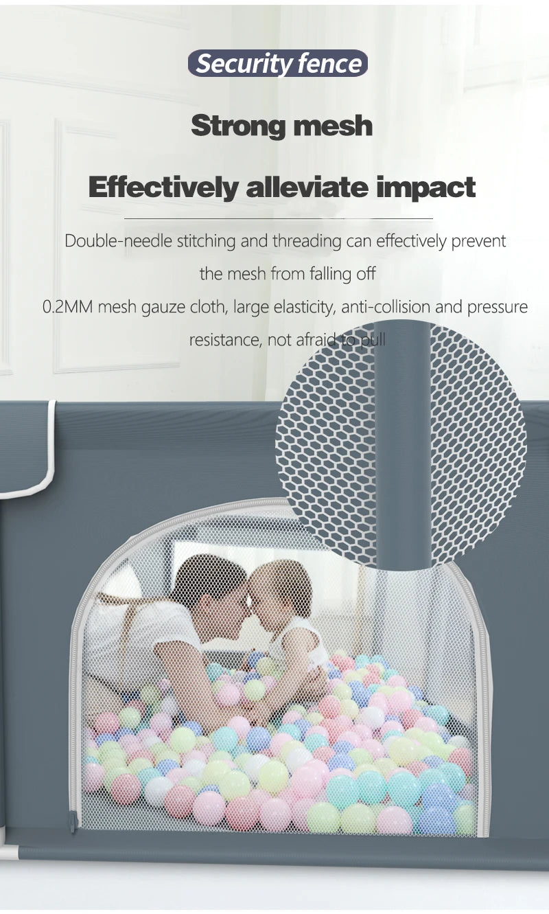 Baby Playpen for Children with Foam Protector, Ball Pit Playpen