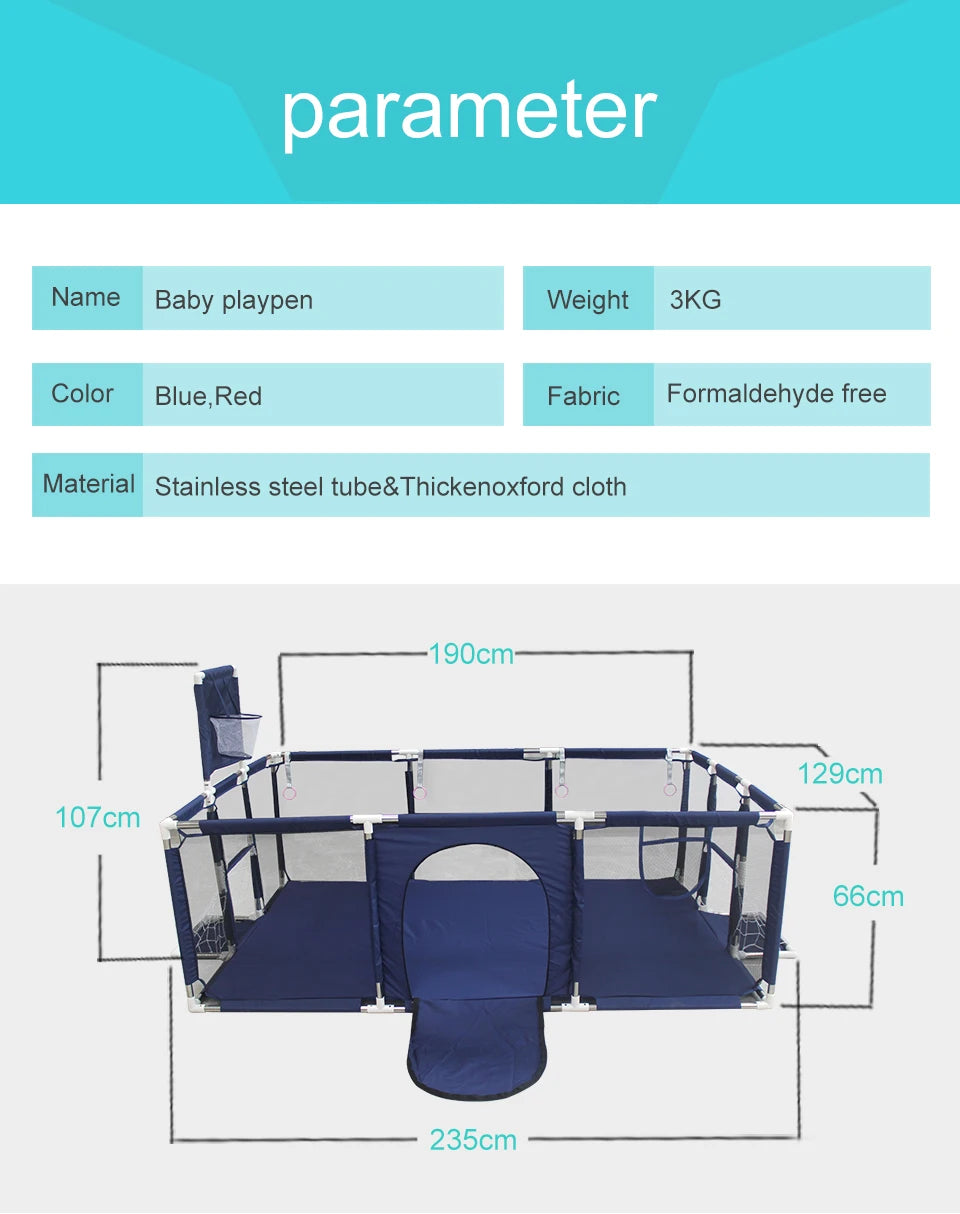 Baby Playpen Safety Barrier Fence