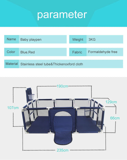 Baby Playpen Safety Barrier Fence