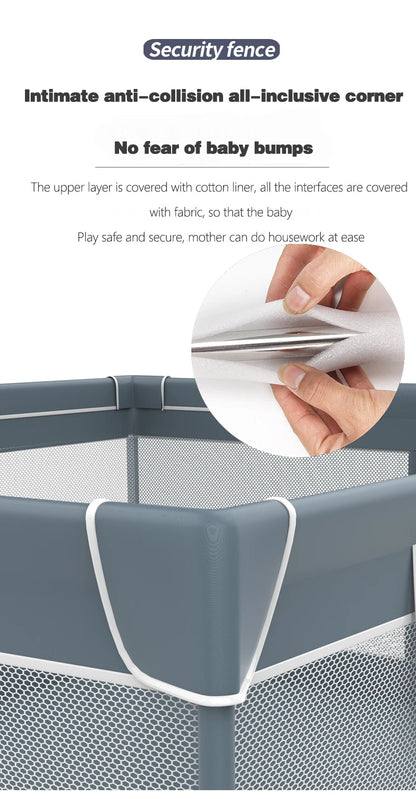 Baby Playpen for Children with Foam Protector, Ball Pit Playpen