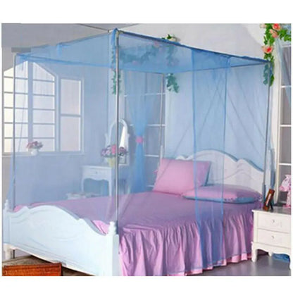 2025 Summer Home Mosquito Nets 4 Corner Post Bed Canopy Net Double Bed