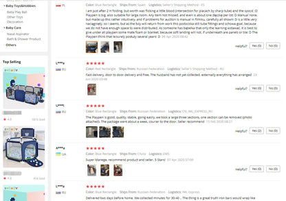 Baby Playpen Safety Barrier Fence