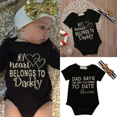 Newborn Infant Baby Girl Toddler Clothes-Short Sleeves Bodysuit Jumpsuit Playsuit Outfit 0-18M