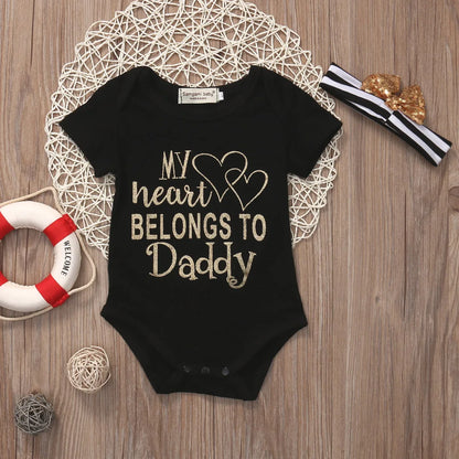 Newborn Infant Baby Girl Toddler Clothes-Short Sleeves Bodysuit Jumpsuit Playsuit Outfit 0-18M