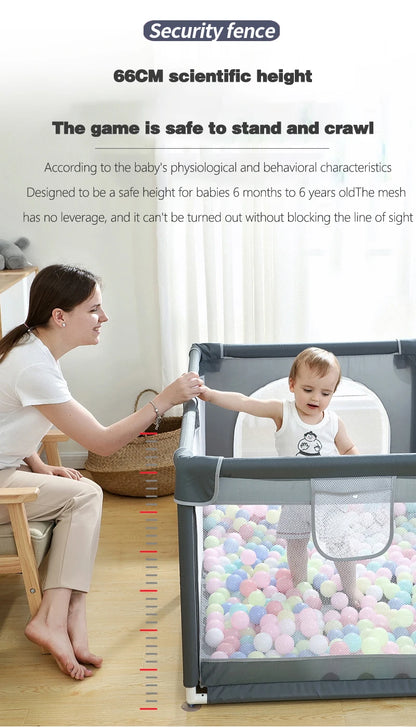 Baby Playpen for Children with Foam Protector, Ball Pit Playpen