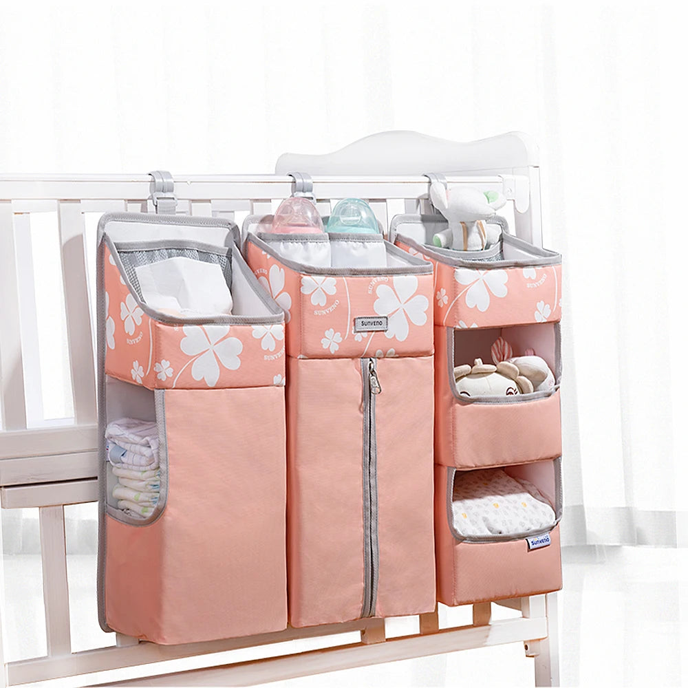Crib Organizer for Hanging Storage Bag, Baby Clothing Caddy