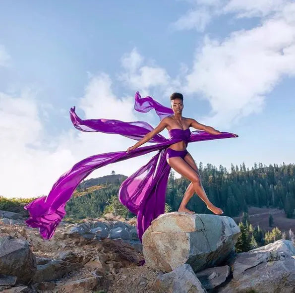 Chiffon Lace Maternity Dresses For Photo Shoot, Sexy Split Front