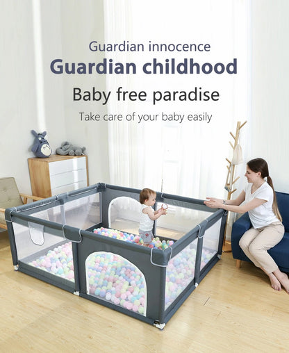Baby Playpen for Children with Foam Protector, Ball Pit Playpen