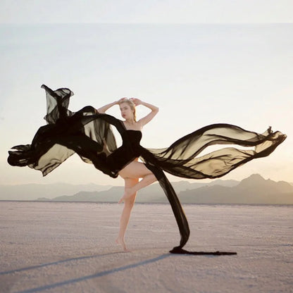 Chiffon Lace Maternity Dresses For Photo Shoot, Sexy Split Front