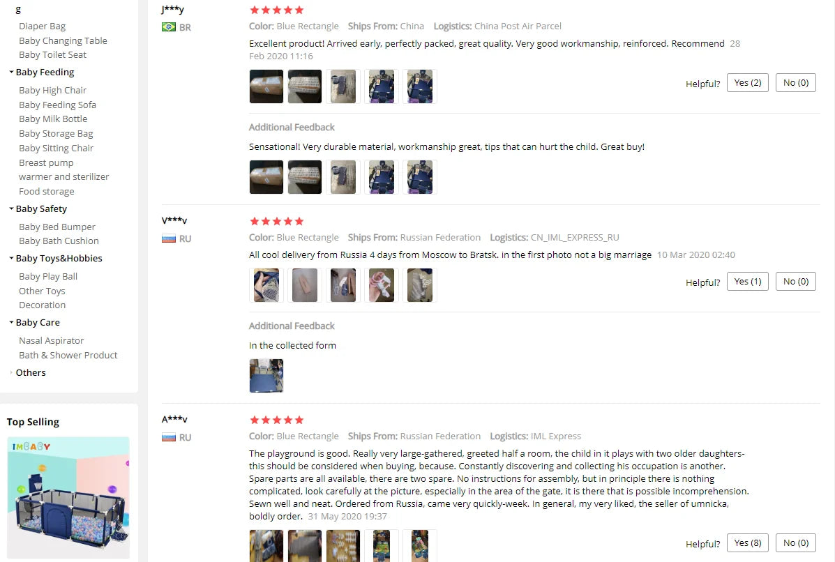 Baby Playpen Safety Barrier Fence