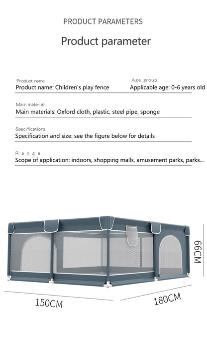 Baby Playpen for Children with Foam Protector, Ball Pit Playpen