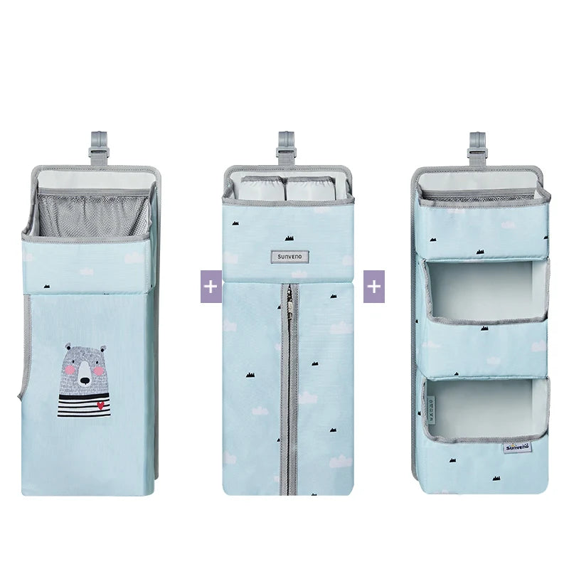 Crib Organizer for Hanging Storage Bag, Baby Clothing Caddy