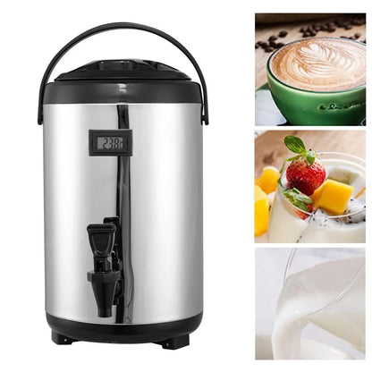 Insulated Beverage Dispenser 12L 10L  8L Stainless Steel Thermal Carafe Pot With Spigot