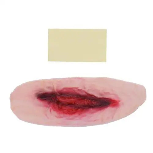 Temporary Halloween Wound Tatoos.  Tattoo Sticker Horror Simulated Throat Incision Scar