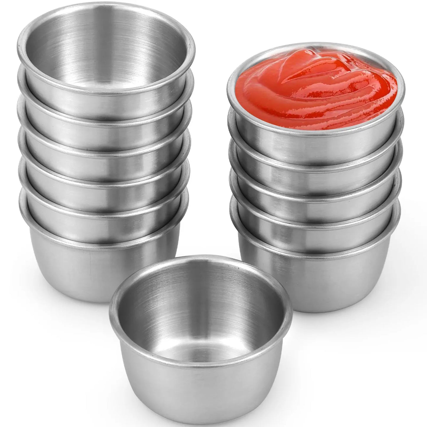 12 pieces of 304 stainless steel dipping cup