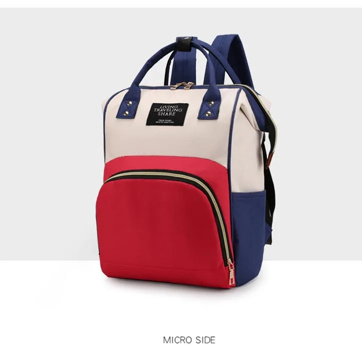 Diaper Bag Backpack, Large Capacity, Multi-function, Waterproof