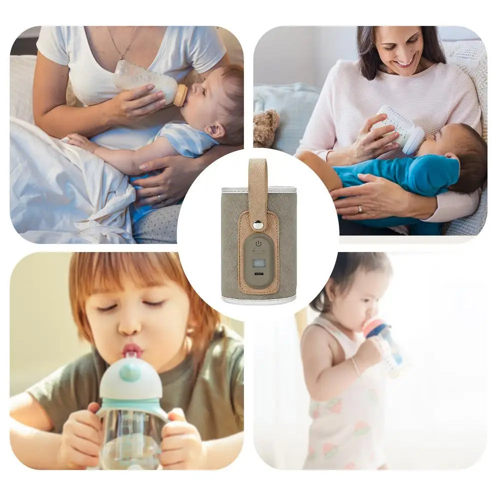 Portable Baby Bottle Warmer Travel Warmer, Cover, USB Heater