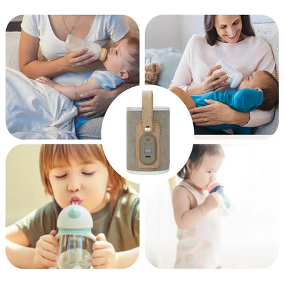 Portable Baby Bottle Warmer Travel Warmer, Cover, USB Heater